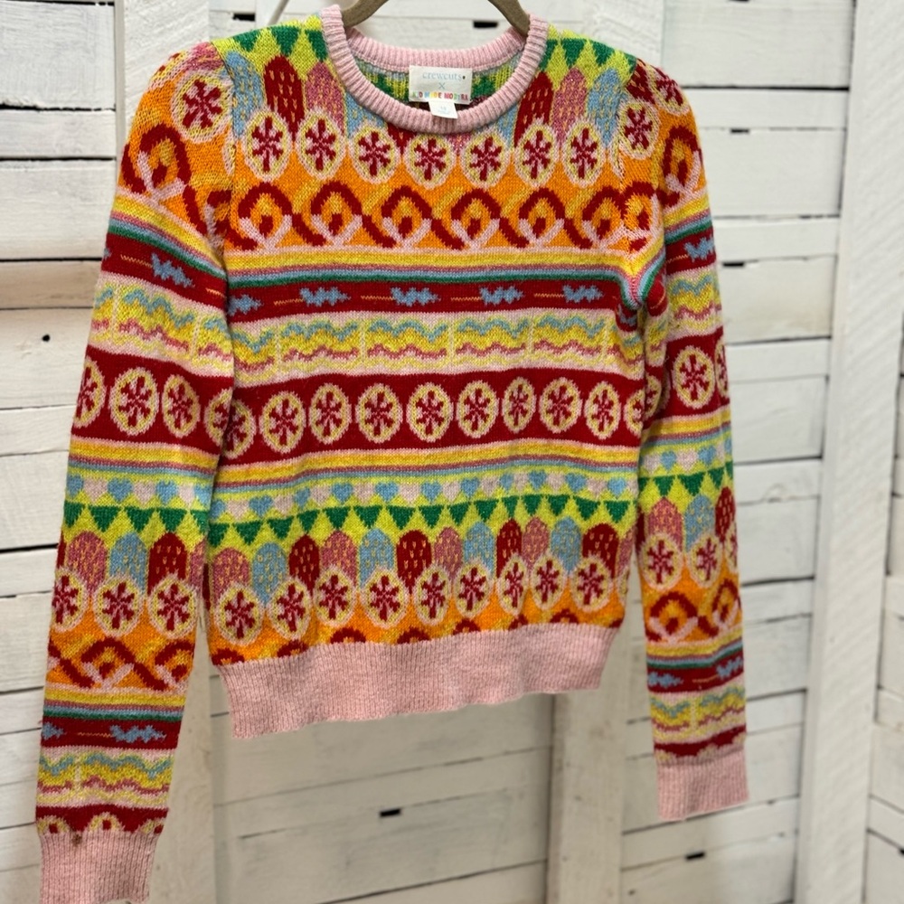 Crewcuts by J. Crew Multicolor Candy Fair Isle Girls Sweater - Picture 3 of 10